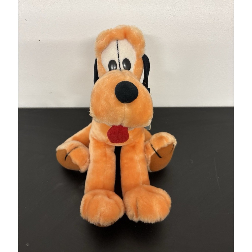 Hasbro Softies Disney Pluto‎ Small Plush Stuffed Animal Vintage 1989 MPN 4035